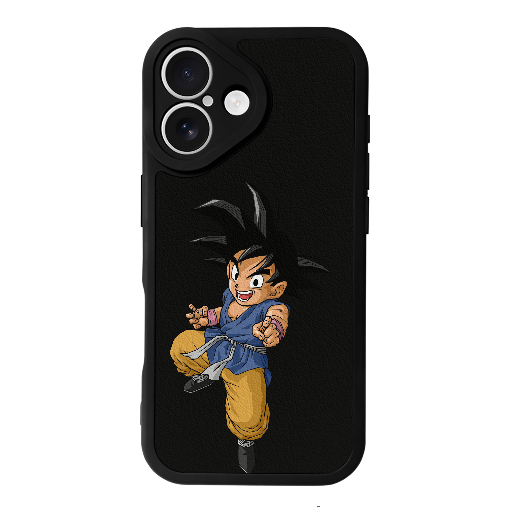 （画像用） ドラゴンボール 孫悟空（そん ごくう）Son Goku カカロット DRAGON BALL Kakarotto 【iPhone 16シリーズ対応】シリコンスマホケース（レザー調） 材質：シリコン